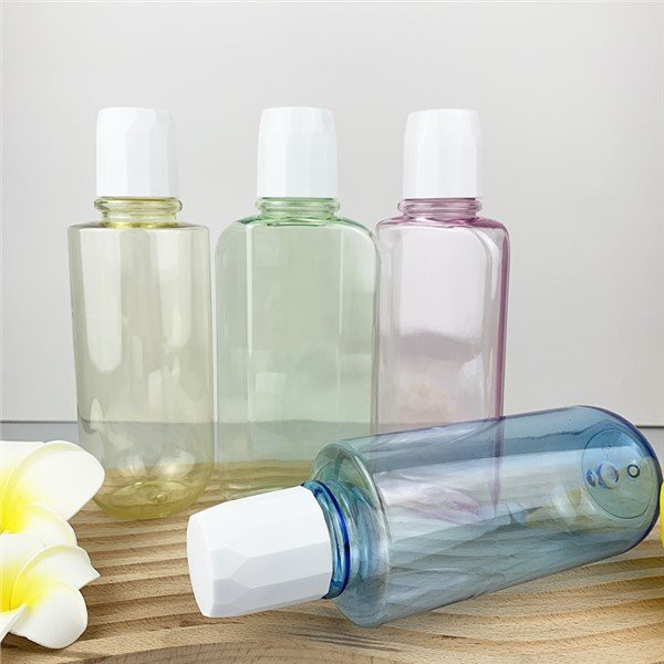 Clear Pills Bottle with Caps