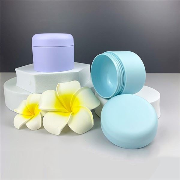 White Cosmetic Cream Jars with Lid